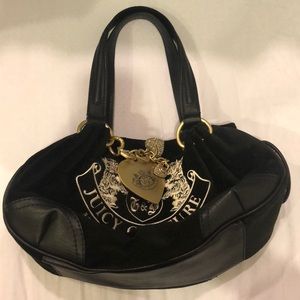Black Suede/Leather Juicy Couture Handbag